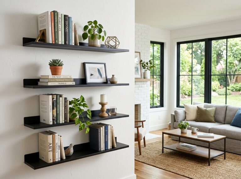 stick on floating shelves