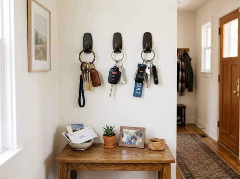 adhesive hooks for keys