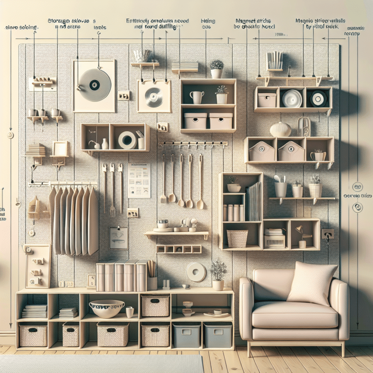 Drill-Free Living: Wall Storage Solutions