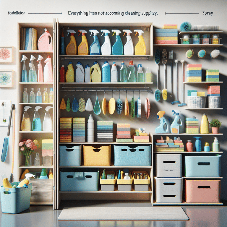 Organizing Cleaning Supplies in a Small Space